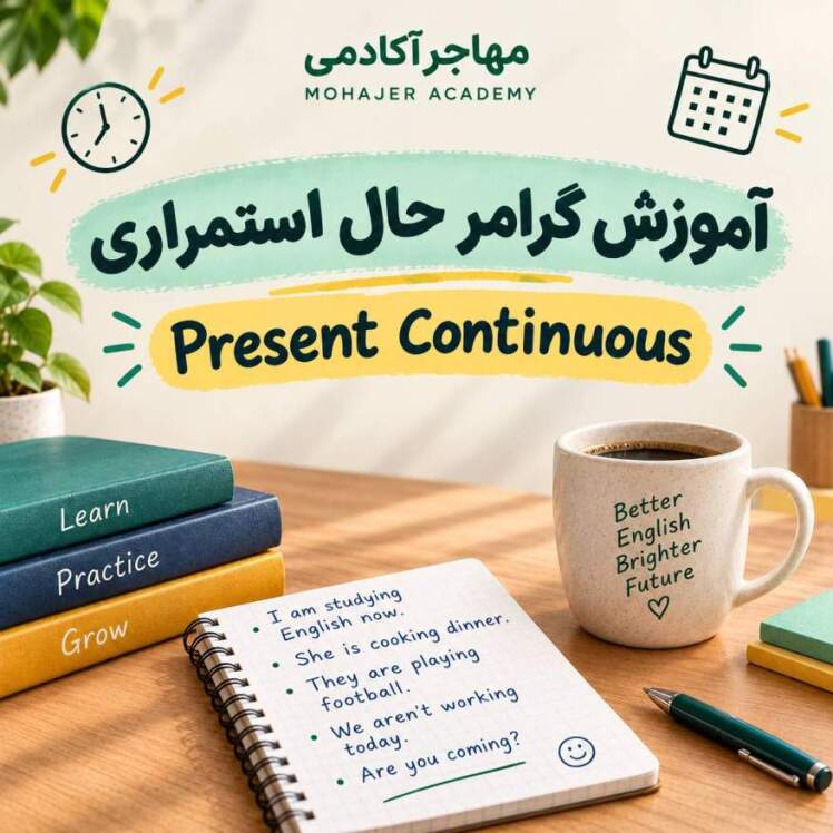 آموزش زمان حال استمراری;Present Continuous به زبان ساده