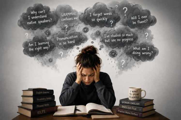 پیشرفت در زبان؟ چرا هرچقدر زبان می‌خونم پیشرفت نمی‌کنم؟ 7دلیل مهم!